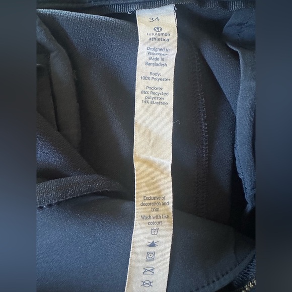 Lululemon pants men’s Athletic 34x33 Blue Slim Fit chino Performance preppy - Picture 3 of 10